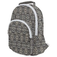 Steampunk Camouflage Design Print Rounded Multi Pocket Backpack