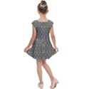 Steampunk Camouflage Design Print Kids  Cap Sleeve Dress View2