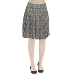 Steampunk Camouflage Design Print Pleated Skirt