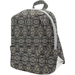 Steampunk Camouflage Design Print Zip Up Backpack by dflcprintsclothing