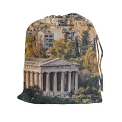 Athens Aerial View Landscape Photo Drawstring Pouch (2xl) by dflcprintsclothing