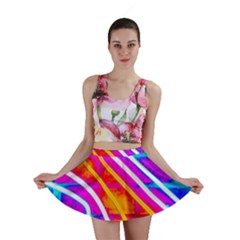 Pop Art Neon Wall Mini Skirt by essentialimage365