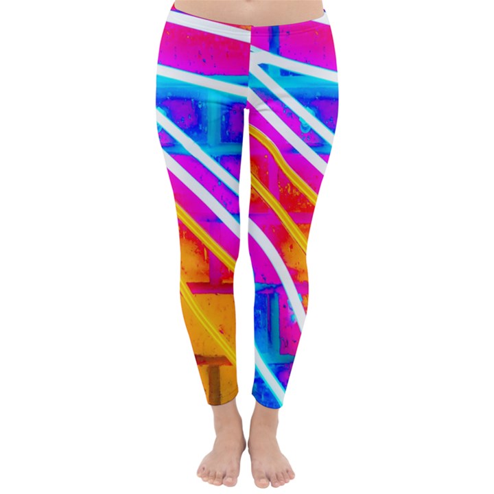 Pop Art Neon Wall Classic Winter Leggings