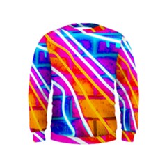 Pop Art Neon Wall Kids  Sweatshirt by essentialimage365