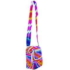 Pop Art Neon Wall Shoulder Strap Belt Bag by essentialimage365