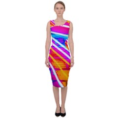 Pop Art Neon Wall Sleeveless Pencil Dress by essentialimage365