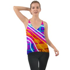 Pop Art Neon Wall Chiffon Cami by essentialimage365