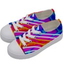 Pop Art Neon Wall Kids  Low Top Canvas Sneakers View2