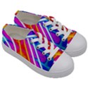 Pop Art Neon Wall Kids  Low Top Canvas Sneakers View3