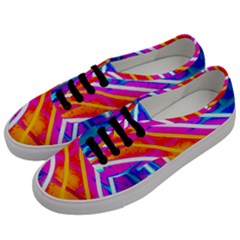 Pop Art Neon Wall Men s Classic Low Top Sneakers by essentialimage365