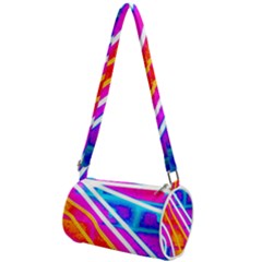 Pop Art Neon Wall Mini Cylinder Bag by essentialimage365