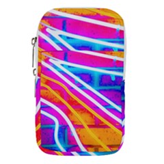 Pop Art Neon Wall Waist Pouch (small) by essentialimage365