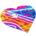 Pop Art Neon Wall Wooden Puzzle Heart View3