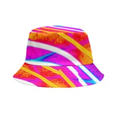 Pop Art Neon Wall Bucket Hat by essentialimage365