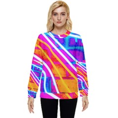 Pop Art Neon Wall Hidden Pocket Sweatshirt by essentialimage365