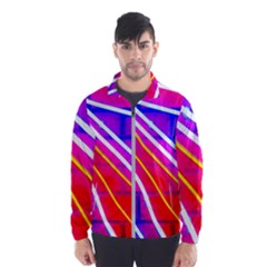 Pop Art Neon Lights Men s Windbreaker by essentialimage365