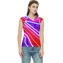 Pop Art Neon Lights Women s Raglan Cap Sleeve Tee by essentialimage365