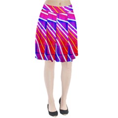 Pop Art Neon Lights Pleated Skirt by essentialimage365