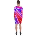 Pop Art Neon Lights Asymmetric Cut-Out Shift Dress View2