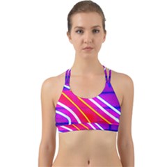 Pop Art Neon Lights Back Web Sports Bra by essentialimage365