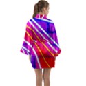 Pop Art Neon Lights Long Sleeve Satin Kimono View2