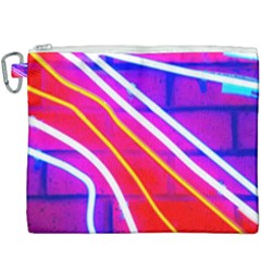 Pop Art Neon Lights Canvas Cosmetic Bag (xxxl) by essentialimage365