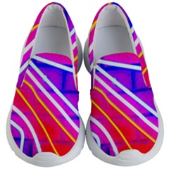 Pop Art Neon Lights Kids Lightweight Slip Ons