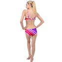 Pop Art Neon Lights Layered Top Bikini Set View2