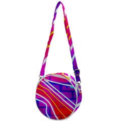 Pop Art Neon Lights Crossbody Circle Bag by essentialimage365