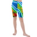 Pop Art Neon Wall Kids  Mid Length Swim Shorts View1