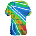 Pop Art Neon Wall Women s Oversized Tee View2