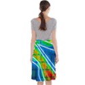 Pop Art Neon Wall Midi Beach Skirt View2