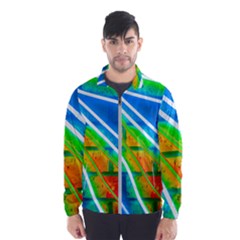 Pop Art Neon Wall Men s Windbreaker by essentialimage365