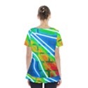 Pop Art Neon Wall Skirt Hem Sports Top View2