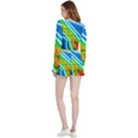 Pop Art Neon Wall Velvet Wrap Crop Top and Shorts Set View2