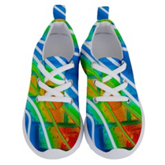 Pop Art Neon Wall Running Shoes by essentialimage365