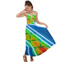 Pop Art Neon Wall Backless Maxi Beach Dress View1