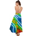 Pop Art Neon Wall Backless Maxi Beach Dress View2