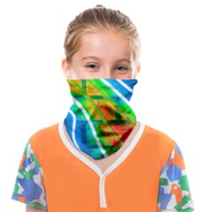 Pop Art Neon Wall Face Covering Bandana (kids) by essentialimage365