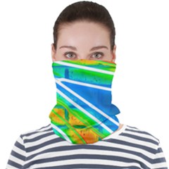 Pop Art Neon Wall Face Seamless Bandana (adult)