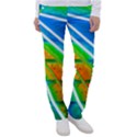 Pop Art Neon Wall Women s Casual Pants View1