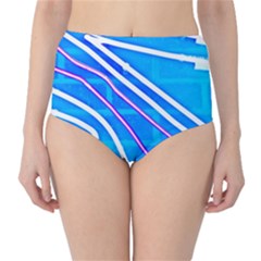 Pop Art Neon Wall Classic High-waist Bikini Bottoms by essentialimage365