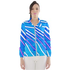 Pop Art Neon Wall Women s Windbreaker