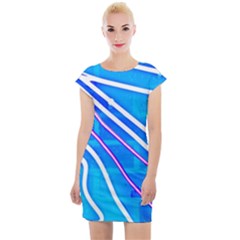 Pop Art Neon Wall Cap Sleeve Bodycon Dress by essentialimage365