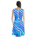 Pop Art Neon Wall Sleeveless Waist Tie Chiffon Dress View2