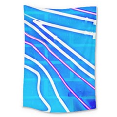 Pop Art Neon Wall Large Tapestry by essentialimage365