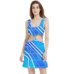 Pop Art Neon Wall Velvet Cutout Dress by essentialimage365