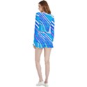 Pop Art Neon Wall Velvet Wrap Crop Top and Shorts Set View2