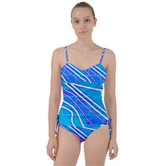 Pop Art Neon Wall Sweetheart Tankini Set by essentialimage365