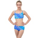 Pop Art Neon Wall Layered Top Bikini Set View1